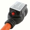 Ac Works 1.5FT 30A 3-Prong L5-30P Locking Plug to Household Outlet with 20A Breaker L530CB520